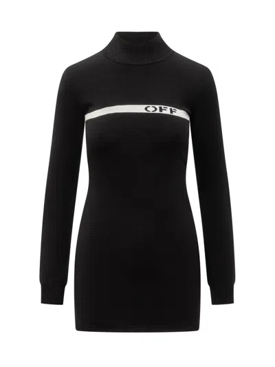 Off-white Dress With Logo