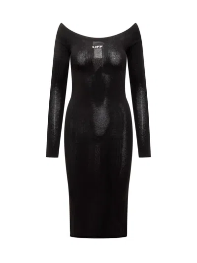 OFF-WHITE OFF-WHITE DRESS WITH LOGO