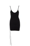 Off-white Woman Mini Dress Black Size 6 Viscose, Polyester In Black