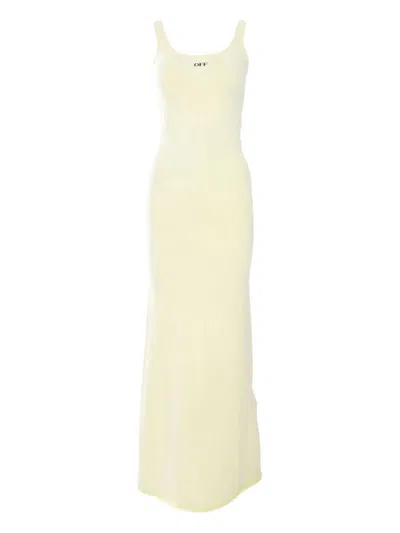 Off-white Off White Dresses In Beige