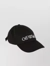 Off-white Bookish Embroidered Logo Cotton Drill Baseball Cap