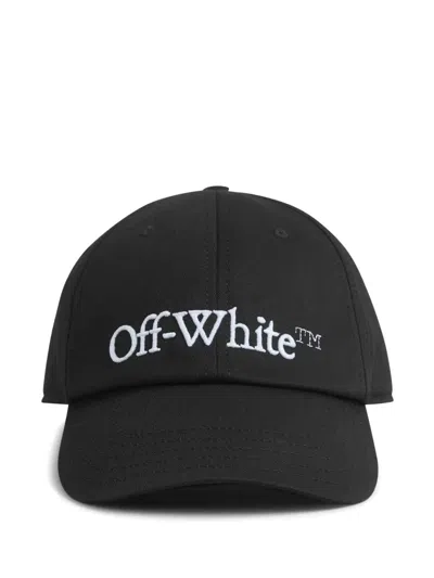 Off-white Drill Bookish Baseball Cap In Black