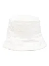 Off-white Bookish Logo-detail Bucket Hat In Coconut Milk Coconut Milk