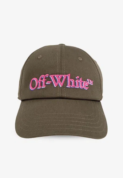 Off-white Shadow Bookish Baseball Cap In Green