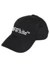 Off-white Logo-embroidered Baseball Cap In Black White