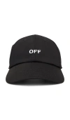 Off-white Woman  Black Cotton Hat In 黑色、白色