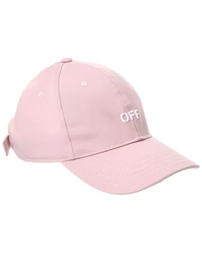 Off-white ™ Drill Off Stamp Baseball Cap In Pink