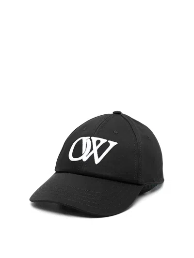 Off-white Drill Ow Logo-embroidered Baseball Cap In Black