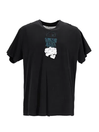 Pre-owned Off-white Dripping Arrows Cotton T-shirt In Black