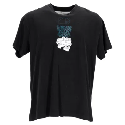 Off-white Dripping Arrows T-shirt In Black Cotton