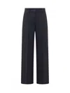 Off-white Off White Formal Over Wool Trousers In Blue