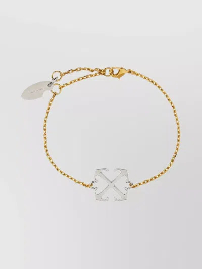Off-white Dual Tone Chain Bracelet