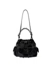 Off-white Dumbo Drawstring Bucket Bag In Black