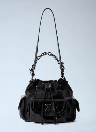Off-white Dumbo Bucket Bag In Black