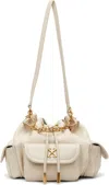 Off-white Dumbo Drawstring Bucket Bag In Neutral