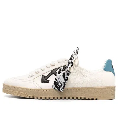 Off-white Dunk Low Spliced Laces 'white Blue Tan' In Multi