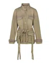Off-white Woman Denim Outerwear Light Brown Size 0 Cotton In Brown