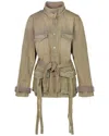Off-white Woman Denim Outerwear Light Brown Size 0 Cotton