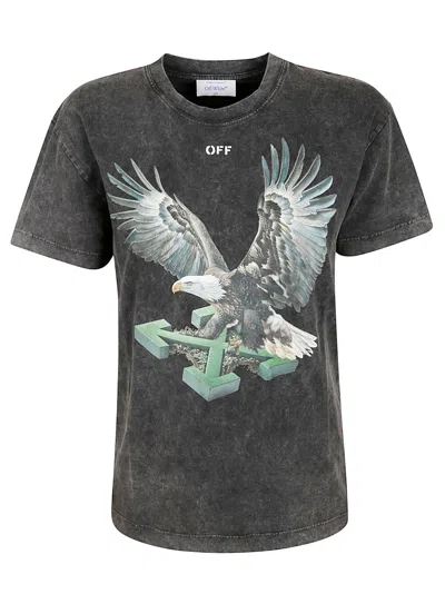 Off-white Eagle Arrow 90s Skate S/s Uni In Gray