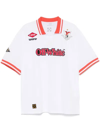 Off-white Eagle Soccer T-shirt In White