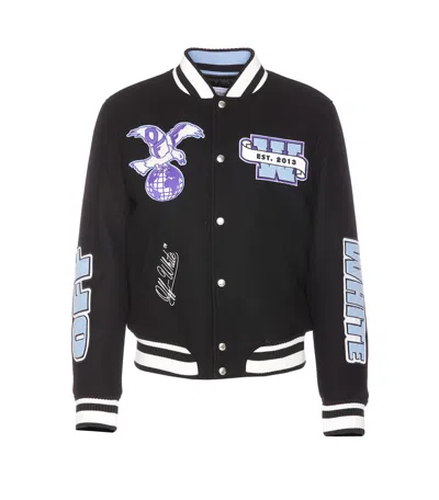 OFF-WHITE EAGLE WOOL VARSITY JACKET