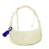 Off-white Edge Weaving Shoulder Bag - Leather - Beige In Multi