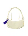Off-white Edge Weaving Shoulder Bag - Off White - Leather - Beige In Beige