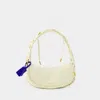 Off-white Edge Weaving Shoulder Bag - Off White - Leather - Beige In Beige