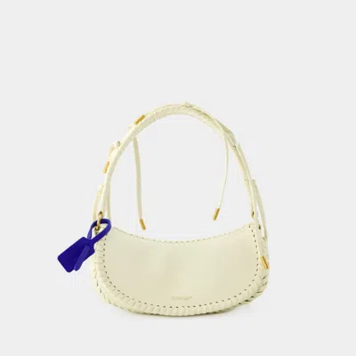 Off-white Edge Weaving Shoulder Bag - Off White - Leather - Beige