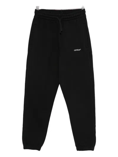 Off-white Elastic Waist Casual Pants In Black