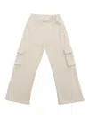 Off-white Elastic Waist Pants In Nude