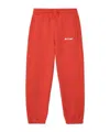 Off-white Bookish Diag Cotton Track Pants In Red