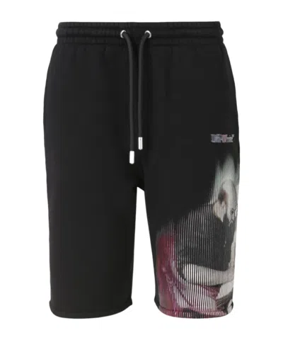Off-white Elastic Waist Shorts In Black