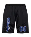 Off-white Elastic Waist Shorts In Black
