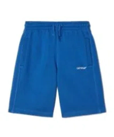 Off-white Elastic Waist Shorts In Blue