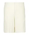 Off-white Off Ao Terry Bowling Shorts In White