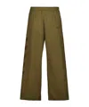 Off-white Elastic Waist Sweatpants In Green