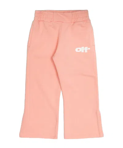 Off-white Elastic Waist Sweatpants In Pink