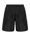 Off-white Elastic Waist Swimming Trunks In Black