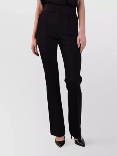 OFF-WHITE ELASTIC WAISTBAND STRAIGHT LEG TROUSERS