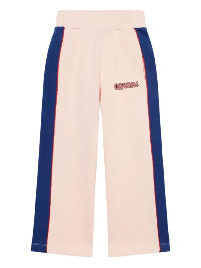 OFF-WHITE ELASTIC-WAISTBAND TRACK PANTS