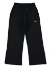 Off-white Kids Wide Leg Jogging Pants In Black