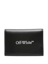 Off-white Off White™ Black Leather Bi Fold Wallet With Logo