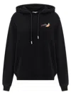 Off-white Arrow Graphic Hoodie Featuring Drawstring In Black