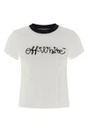 Off-white Script Logo Short Sleeve T-shirt In White