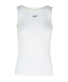 Off-white Off White White Viscose Tank Top In White