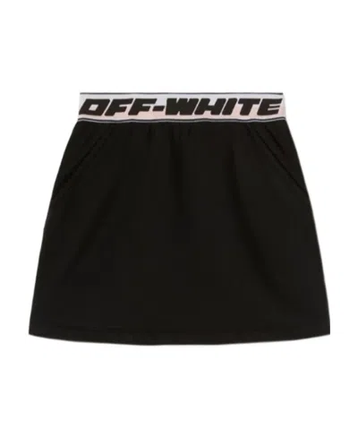 Off-white Emblem Skirt In Black
