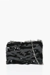 Off-white Embossed Crushed Sculpture Rigid Clutch