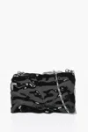 Off-white Quote Textured Clutch Bag In Black