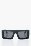 Off-white Embossed Monogram Leonardo Shield Sunglasses